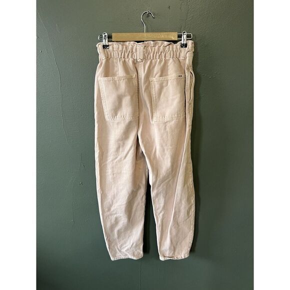 Zara Womens Pink Straight Leg Jogger Pants Size 4 Stretch Fit - Picture 2 of 3